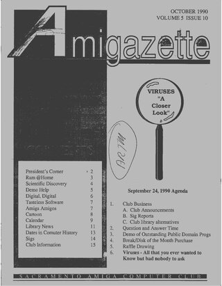 AmigaZette - 1990-10 cover